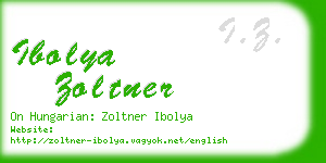 ibolya zoltner business card